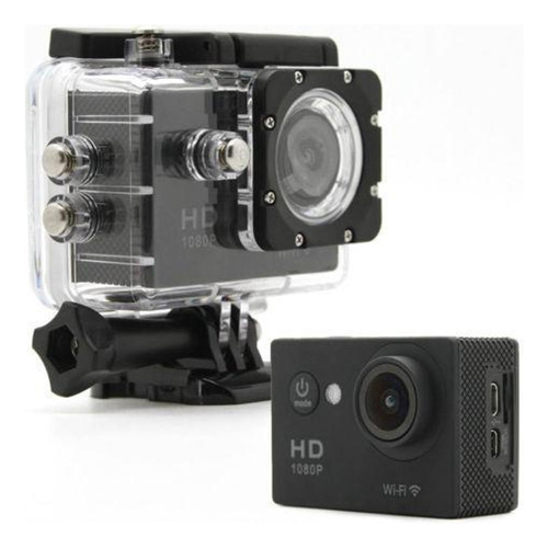 Camera Prova Dagua Ação Cam Sport Full Hd 1080p Wi-fi