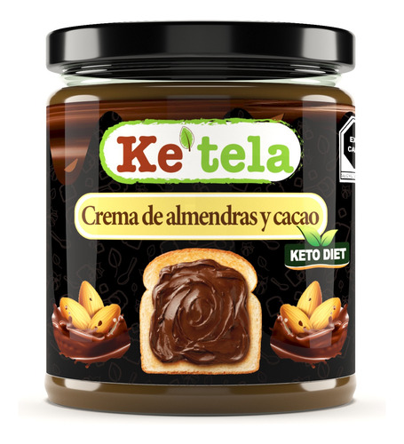 Pack 2 Cremas De Avellanas Y Cacao Keto Sin Azúcar Con Monkf
