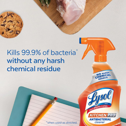 Lysol Kitchen Pro Antibacterial Cleaner Trigger, Naranja, 22