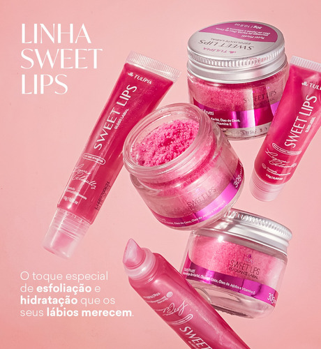 Kit Sweet Lips Esfoliante Labial + Gloss Labial Tulipia
