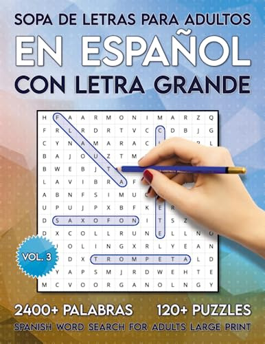 Sopa De Letras Para Adultos En Español Con Letra Grande: 240