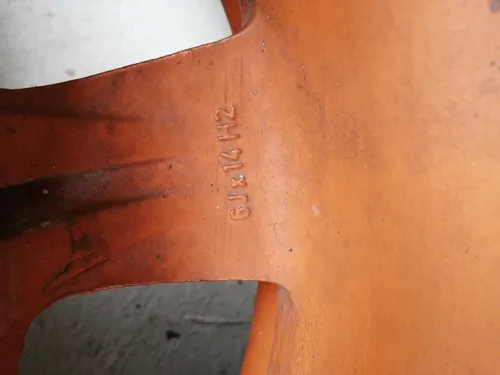 Llantas De Aleación Porsche 924 Rodado 14x6 Pase 4x100 Naranja (Usado)