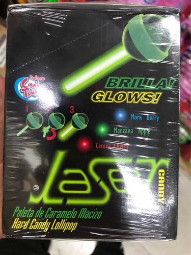 Paleta Láser Glow Palito Brilla 4.032 Kg 288 Pz Cool Toons