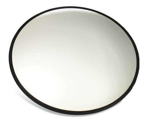 Espelho Convexo 30cm De Diâmetro Moldura Em Borracha