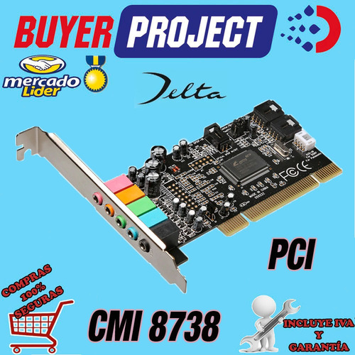 Tarjeta De Sonido Pci 5.1 Cmi8738 6ch Low Profile + Drivers