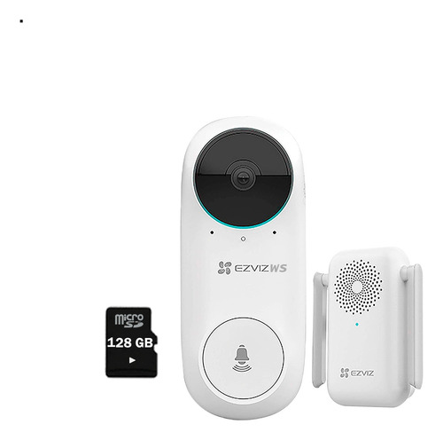 Ezviz Kit Videoportero Inalámbrico Con Timbre Micro Sd 128gb