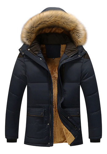 Chamarra De Invierno Para Hombre, Engrosada, Talla Grande, M