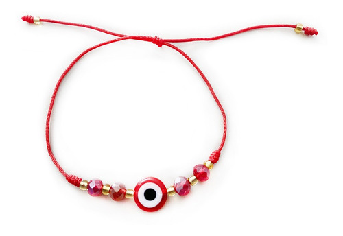 Pulsera Hilo Rojo - Ojo Turco Rojo Diseño 3 