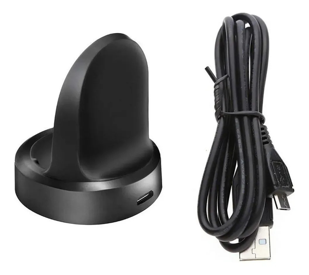 Emilydeals For Gear S3 Charger, Replacement Charging Cradle Negro
