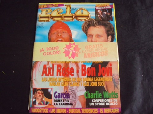 Revista Pelo # 472 - Tapa Axl Rose / Bon Jovi