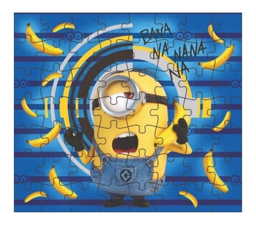 Imagem 2 de 2 de Quebra Cabeça Infantil Brinquedo Puzzle - 56 Peças Minions