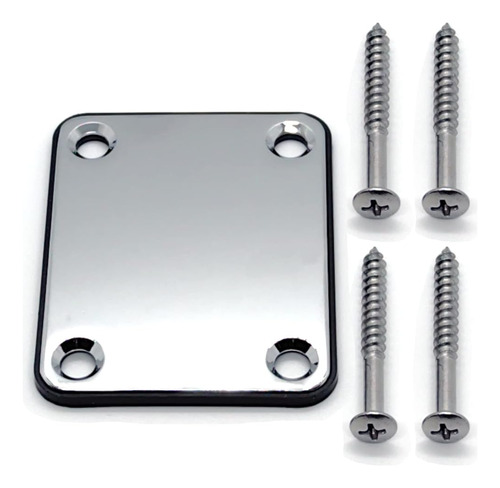 Metal Electric Bass Guitar Neck Plate Guitar Neck Joint Conn