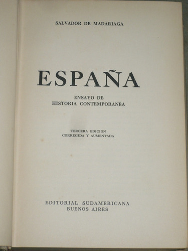 España Ensayo De Historia Contemporanea