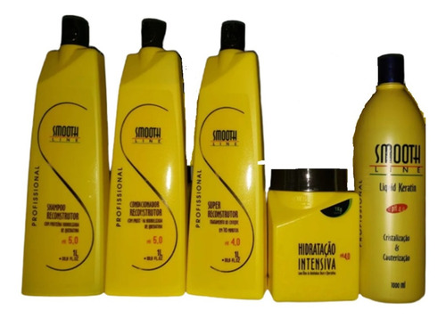 Kit Super Reconstrutor Smooth Line 5 × 1 Litro