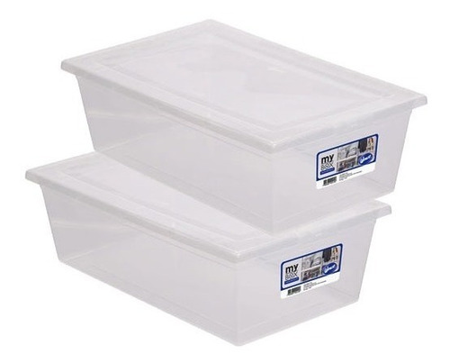 Set 2 Cajas Organizadoras Organizador Mybox Wenco 6lt