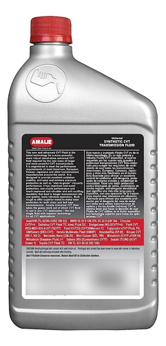 Aceite Amalie Cvt Transmisión Variable Continua Sintético