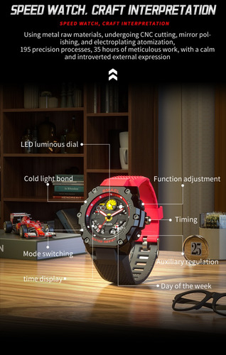 Reloj Digital De Cuarzo Smael 8092 Para Hombre, Genial, Con