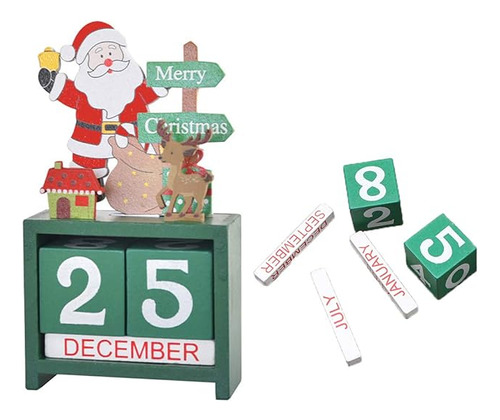 Calendario De Adviento De Navidad Con Fecha De Papa Noel Blo
