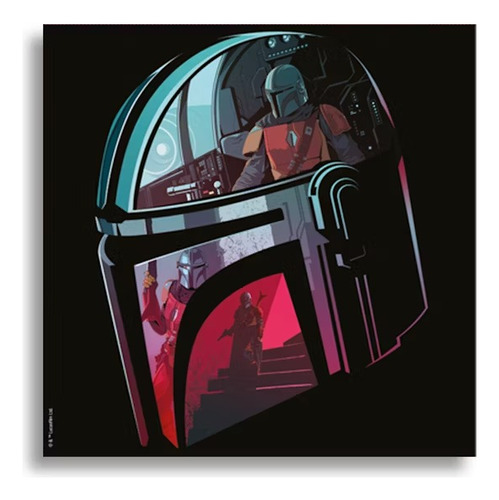 Cuadro Decorativo Canvas Star Wars 30x30 Cm