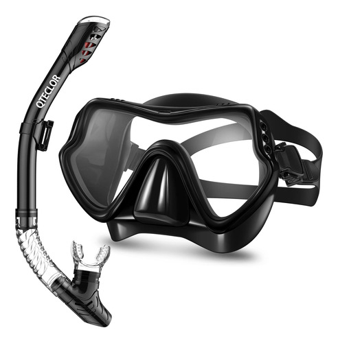 Sistema De Gafas De Snorkel Silicona Buceo Máscara Anti Nieb