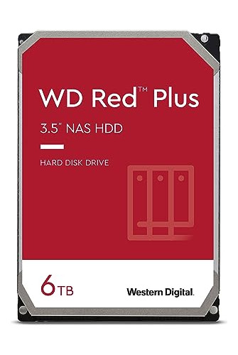 Disco Duro Interno Western Digital Wd Red Plus Nas De 6 Tb -