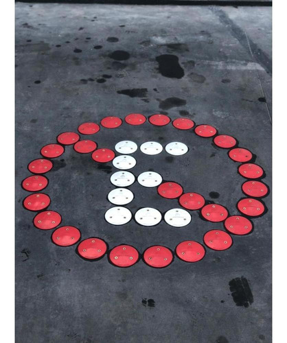 Imagen 3 de 7 de Kit Demarcación Prohibido Estacionar Punto No Pintura Vial