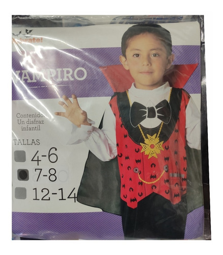 Disfraz Para Niño: Personaje Vampiro