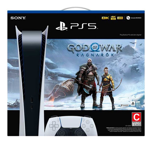 Bundle Playstation 5 Digital Edition + God Of War Ragnarök Color Blanco