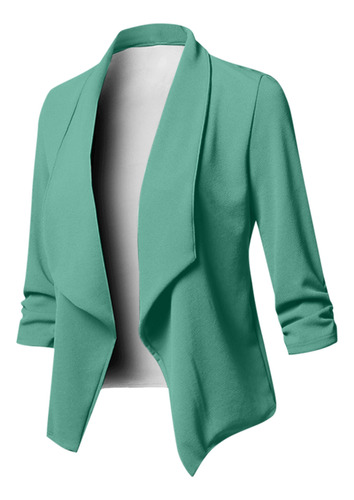 Abrigos K Para Mujer, Blazer, Solapa Frontal Abierta, Manga