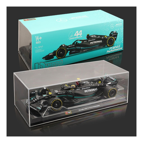 Coche Mercedes-benz Amg F1 1/24 Bburago W14 44 #hamilton 202