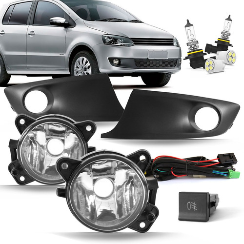 Kit Farol Milha Neblina Fox 2014 Mold Preta Bot Pain