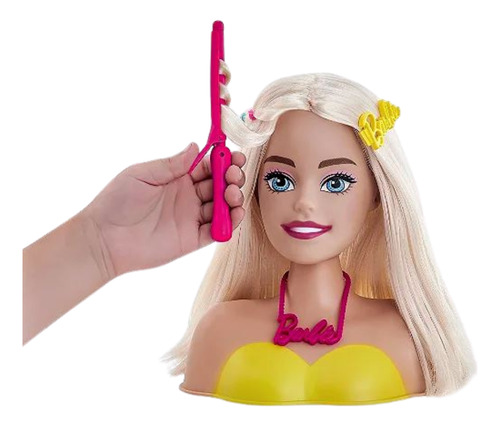 Boneca Barbie Com Busto 6 Acessórios Para Personalizar