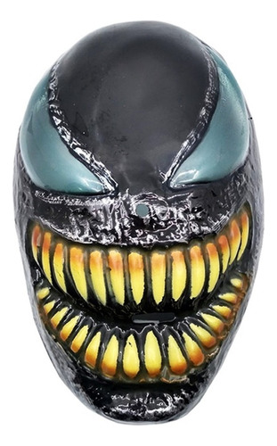 Máscara Plástica Venom Disfraz Halloween Ref. Xy015253 Color Negra