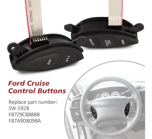 Botones De Crucero Multifunción Para Ford Ranger 1998-2003