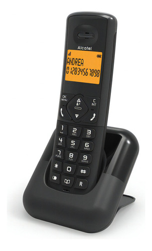 Telefono Inalambrico Dect 6.0 D-610 Negro Alcatel -aj Hogar