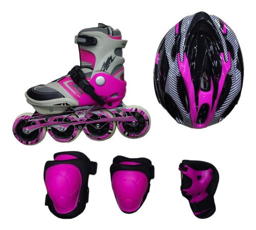 Combo Patines Canariam Speed Bolt + Kit De Protección