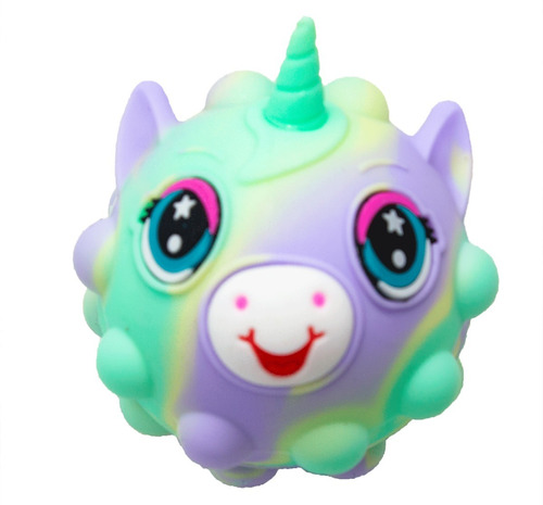 Pelota Push Pop Pop-it Unicornio Juguete Fidget Antiestrés