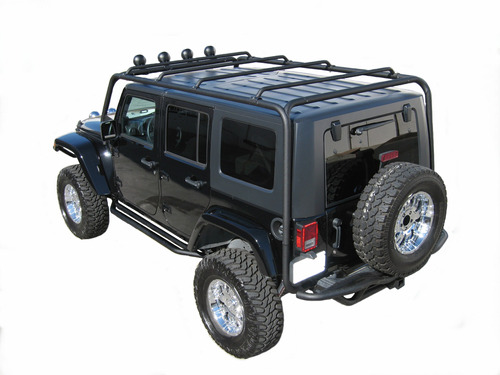 Porta Equipaje Tubular Trailfx  Jeep Wrangler Jk 2007-18 4p.