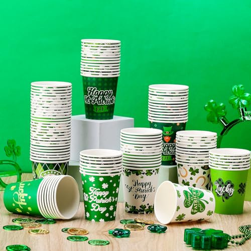 Conjunto De 100 Vasos Desechables De San Patricio Maxcheck