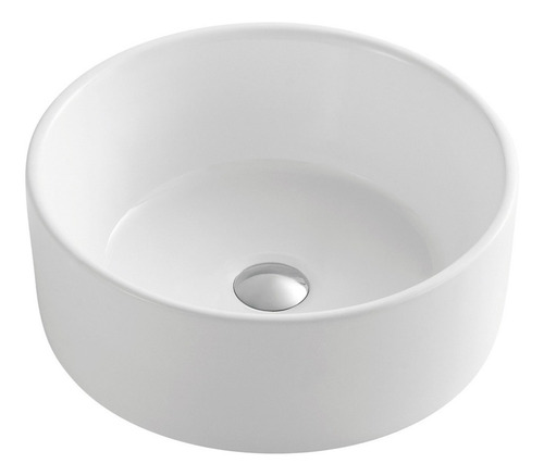 Imagen 2 de 5 de Bacha De Apoyo De Porcelana Blanca 40cm De Diam Blade