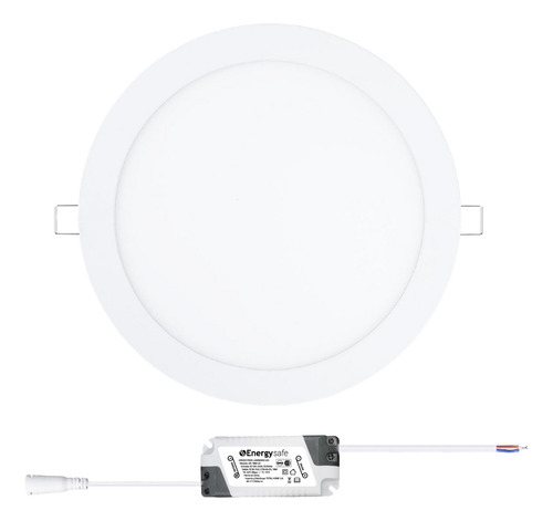 Plafón Lámpara Led Techo Para Embutir 22cm Luz Fría 18w - 25000hs