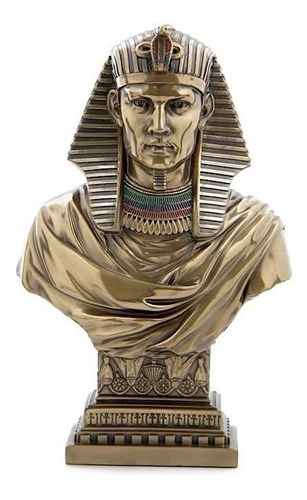 Estatua Ramses 2 Faraón Egipcio Busto Decoracion Tipo Bronce