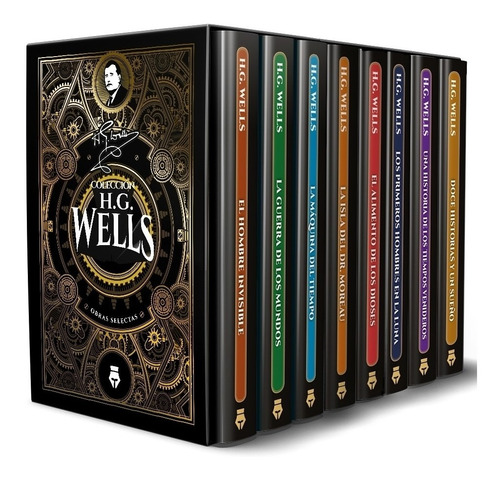 Coleccion H G Wells Obras Selectas - Estuche Con 8 Libros