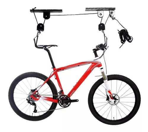 Soporte Para Techo Poleas 45kg Colgar Bicicletas Escaleras - $ 27.546,82