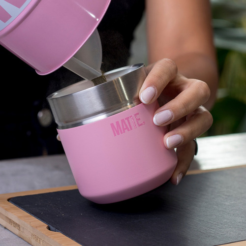 Imagen 6 de 9 de Nuevo Matte Ds Pro Pink + Bombilla - 100% Acero Inoxidable