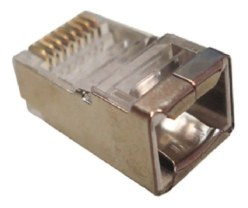 Conector Rj45 Cat6 Blindado C/10 Unidades