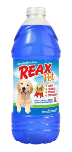 Eliminador Odor Pet Cães Reax 2 L Tradicional Limpeza Canil