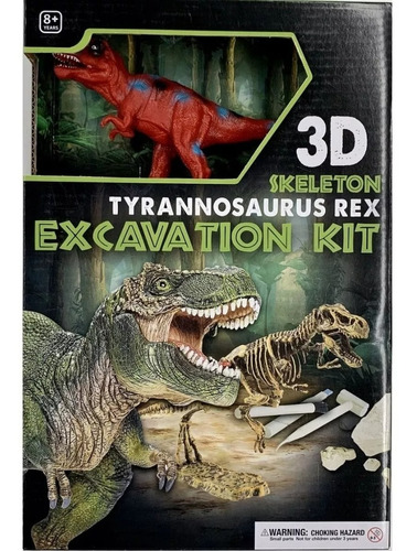 Kit Excavacion Grande Con Dinosaurios 3d Paleontología Full