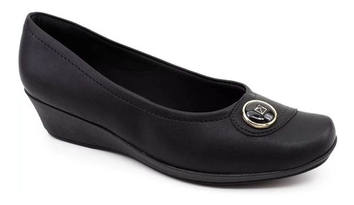 Sapato Feminino Anabela Joanete 143152 Piccadilly Preto