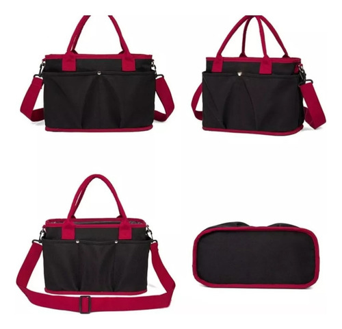 Bolso Pañalera Con Divisiones, Colgador Y Sujetador